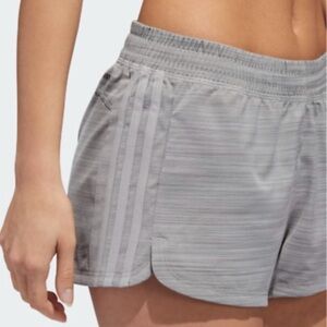 Adidas Women’s Pacer 3 - Stripes Woven Heather Shorts